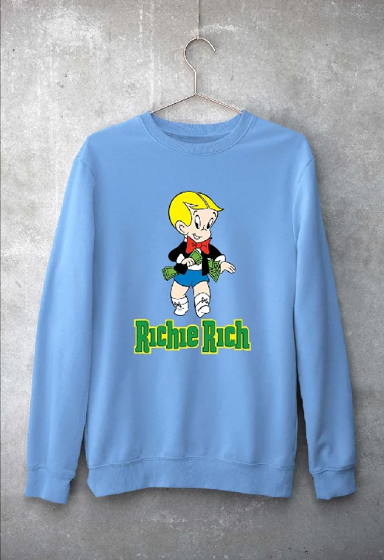 Richie Rich Unisex Sweatshirt for Men/Women Hoodie with Metallic Shiny Futuristic