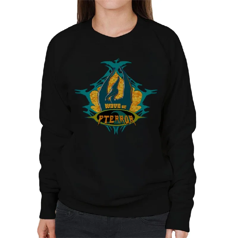 Jurassic Park Pteranodon Wave Of Pterror Women's Sweatshirt Hoodie with Pastel Soft Subtle