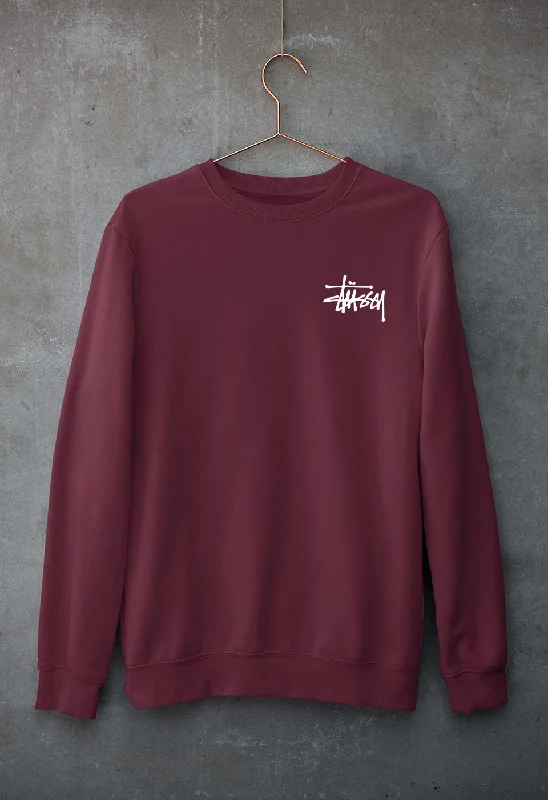 Stussy Unisex Sweatshirt for Men/Women Hoodie with Snap Buttons Easy Quick