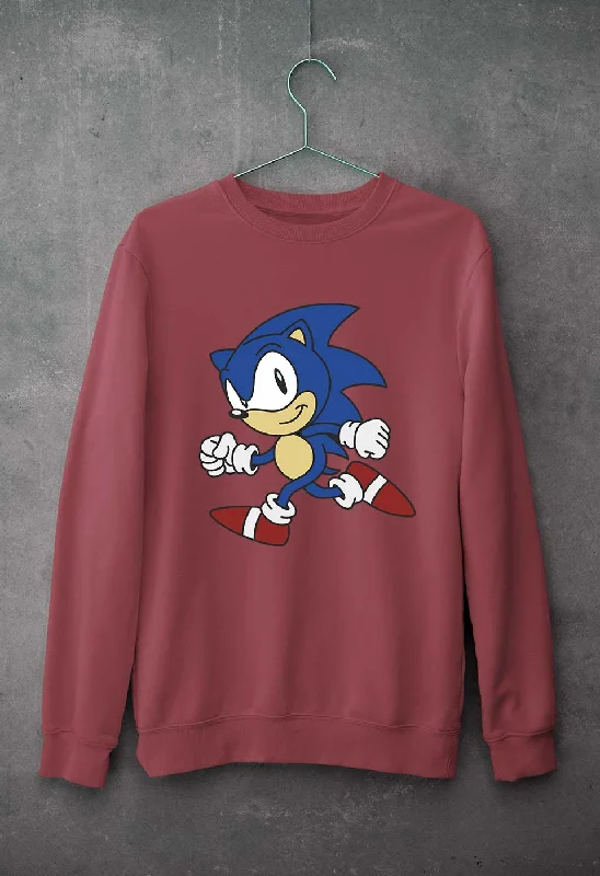 Sonic Unisex Sweatshirt for Men/Women Hoodie with Sequins Glamorous Eye-catching