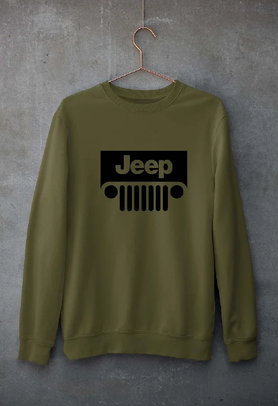 Jeep Unisex Sweatshirt for Men/Women Hoodie with Cropped Fit Short Trendy