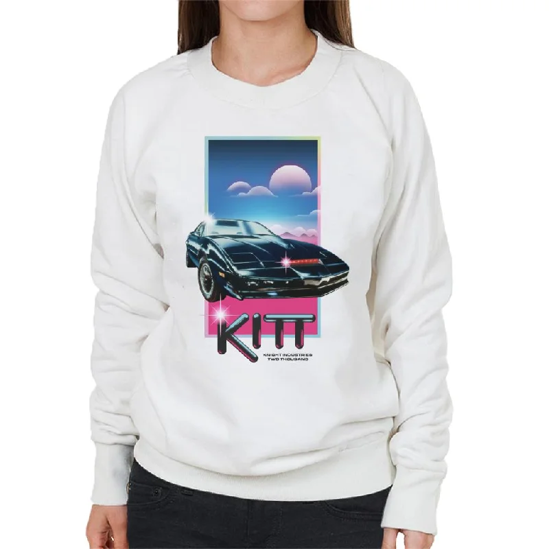 Knight Rider Knight Industries Two Thousand Women's Sweatshirt Hoodie with Tied Waist Feminine Flattering