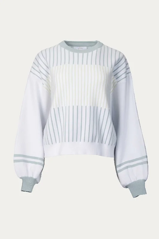 Hygea Slouchy Striped Sweater In Age Oversized Loose Flowy