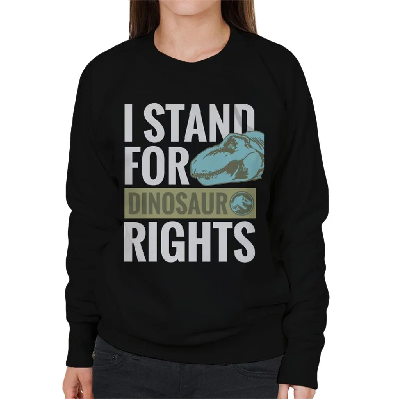 Jurassic World Blue I Stand For Dinosaur Rights Women's Sweatshirt Cotton Hoodie Fleece Lining Warmth