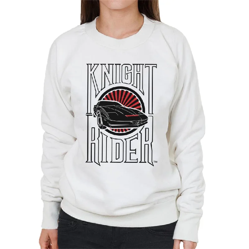 Knight Rider Text And Logo Women's Sweatshirt Hoodie Jacket Zipper Layering