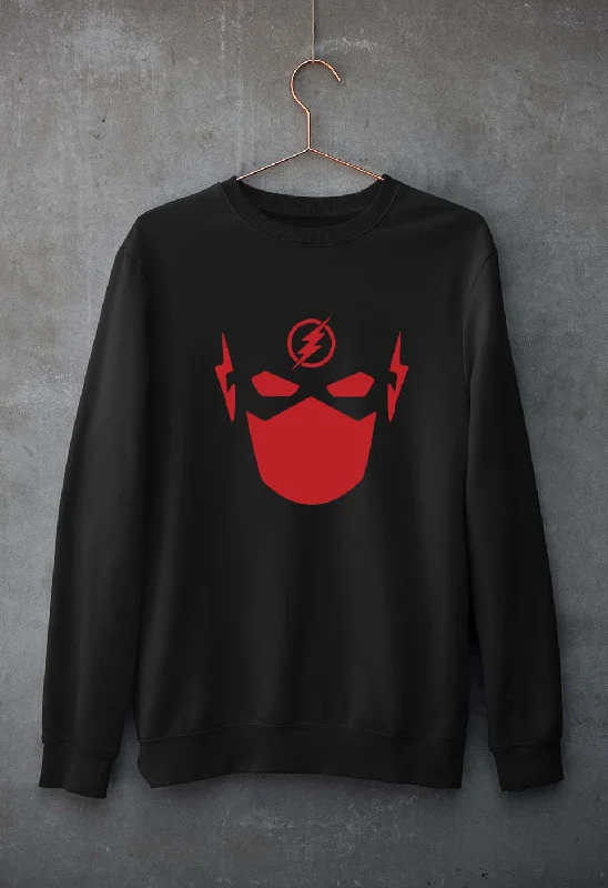 Flash Superhero Unisex Sweatshirt for Men/Women Hoodie with Rolled Sleeves Casual Relaxed