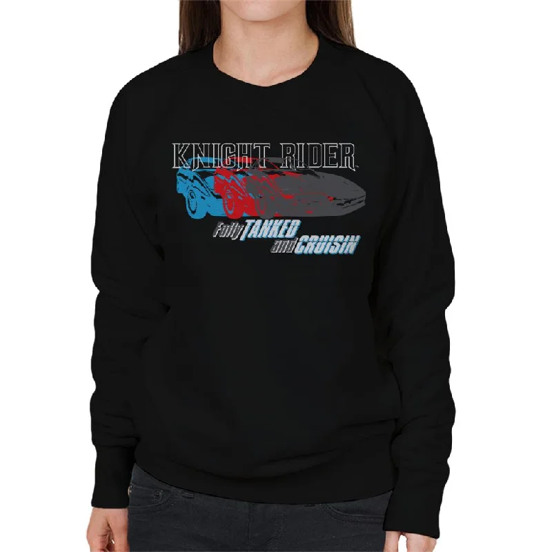 Knight Rider Fully Tanked And Cruisin Women's Sweatshirt Hoodie with Hem Drawcord Adjustable Customizable