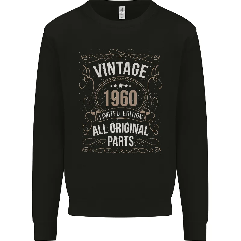 64th Birthday Limited Edition 1960 Mens Sweatshirt Jumper Hoodie with Oversized Fit Loose Comfortable