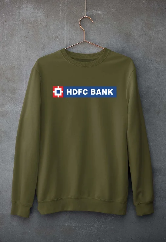 HDFC Bank Unisex Sweatshirt for Men/Women Hoodie with Hood Adjustable Protection