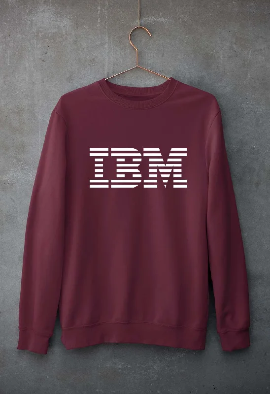 IBM Unisex Sweatshirt for Men/Women Hoodie with Drawcord Adjustable Secure