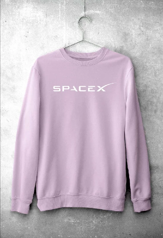 SpaceX Unisex Sweatshirt for Men/Women Hoodie with Hem Detail Decorative Unique