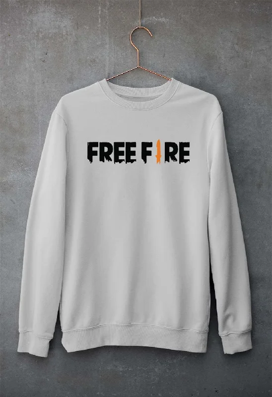 Free Fire Unisex Sweatshirt for Men/Women Hoodie with Bell Sleeves Flared Feminine