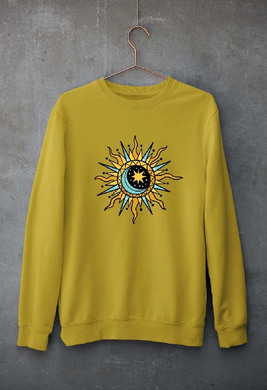 Psychedelic Chakra Unisex Sweatshirt for Men/Women Hoodie with Raw Hem Edgy Unfinished