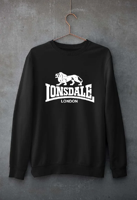 Lonsdale Unisex Sweatshirt for Men/Women Hoodie with Stripes Bold Sporty