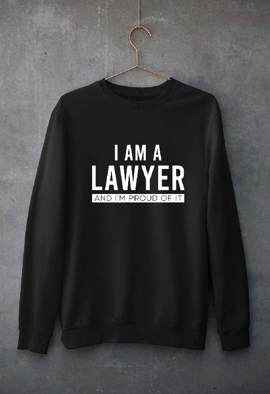 Lawyer Unisex Sweatshirt for Men/Women Hoodie with Applique Textured Unique