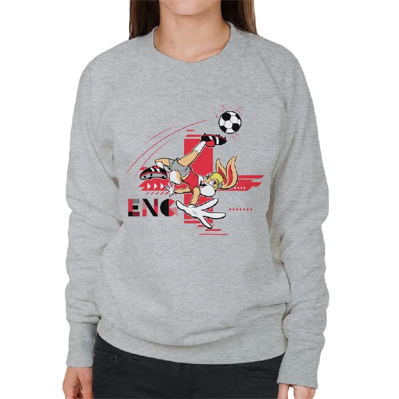 Looney Tunes Football Lola Bunny For England Women's Sweatshirt Hoodie with Tie-Dye Psychedelic Retro