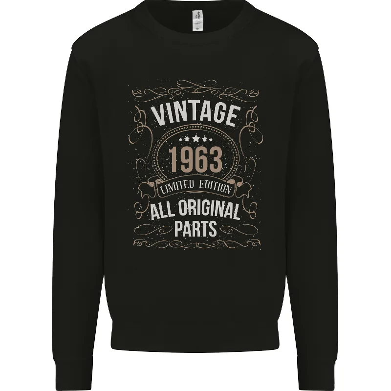 61st Birthday Limited Edition 1963 Mens Sweatshirt Jumper Hoodie with Oversized Fit Loose Comfortable