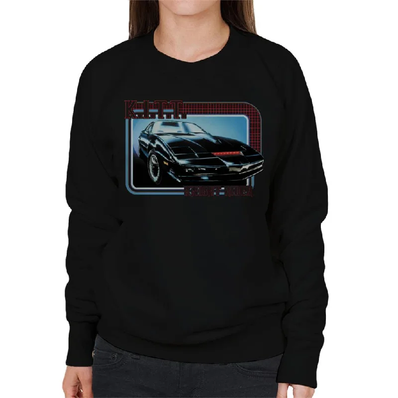 Knight Rider KITT The Supercomputer Women's Sweatshirt Hoodie with Contrast Stitching Detailed Premium