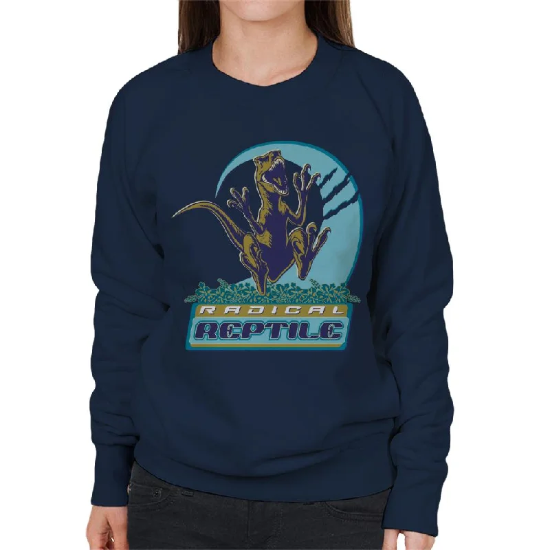 Jurassic Park Radical Reptile Women's Sweatshirt Hoodie with Longline Fit Extended Stylish