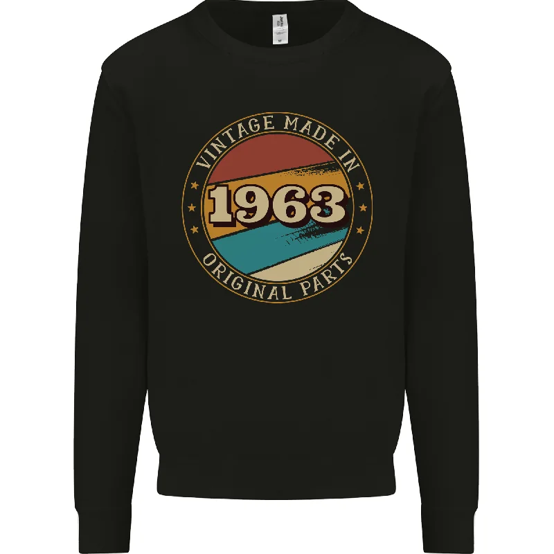 61st Birthday  Vintage Made In 1963 Mens Sweatshirt Jumper Hooded Sweatshirt Casual Wear Street Style