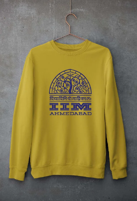 IIM Ahmedabad Unisex Sweatshirt for Men/Women Hoodie with Relaxed Fit Easy Casual