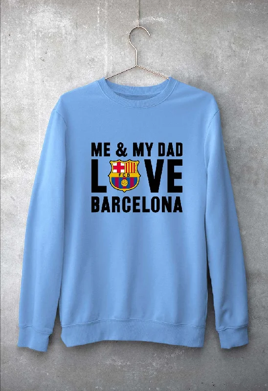 Love Barcelona Unisex Sweatshirt for Men/Women Zip Hoodie Drawstring Kangaroo Pocket