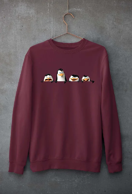 Penguins of Madagascar Unisex Sweatshirt for Men/Women Cotton Hoodie Fleece Lining Warmth