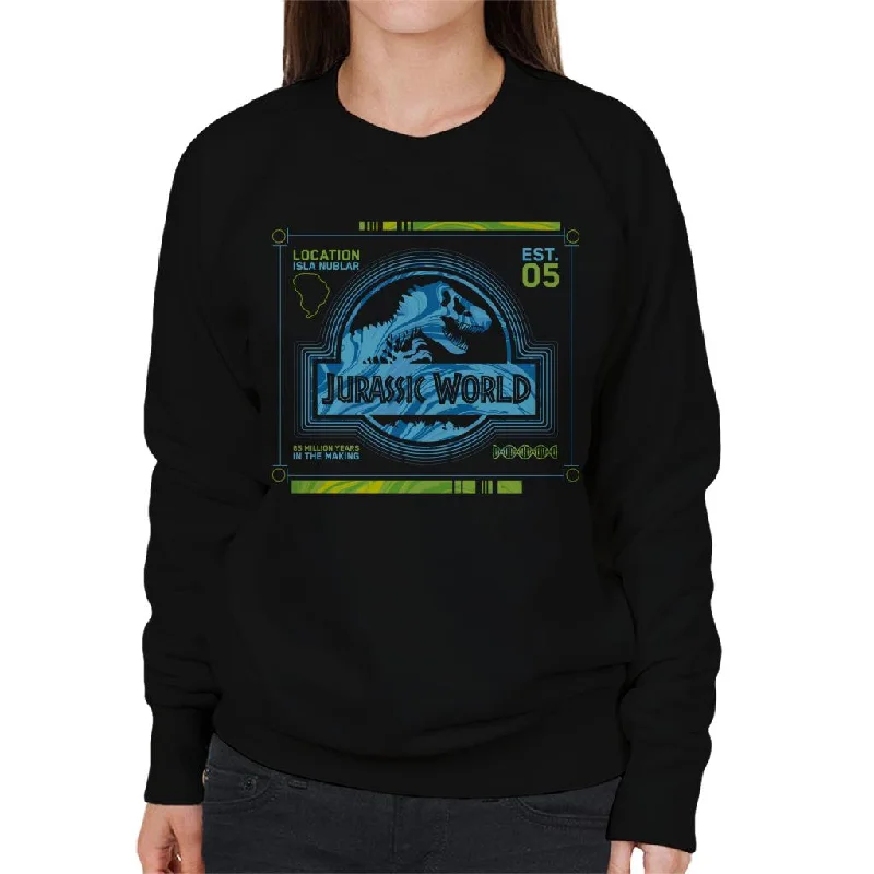 Jurassic Park 65 Million Years In The Making Women's Sweatshirt Hoodie with Hem Elastic Stretchable Comfortable