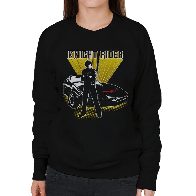 Knight Rider Michael Knight Yellow Glow Women's Sweatshirt Hoodie Sweatshirt Pullover