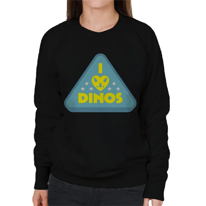 Jurassic Park I Love Dinos Women's Sweatshirt Graphic Hoodie Design Print