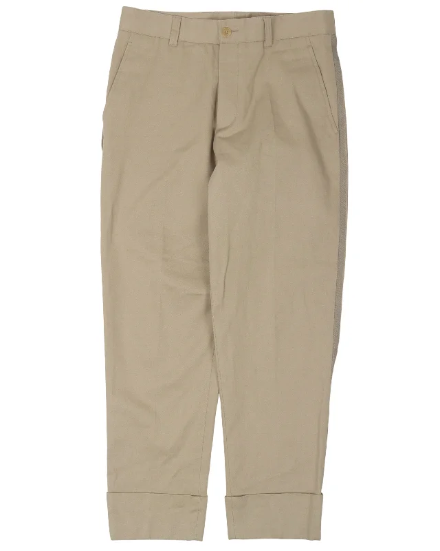 Khaki Pants Chic Slim Fit Pants