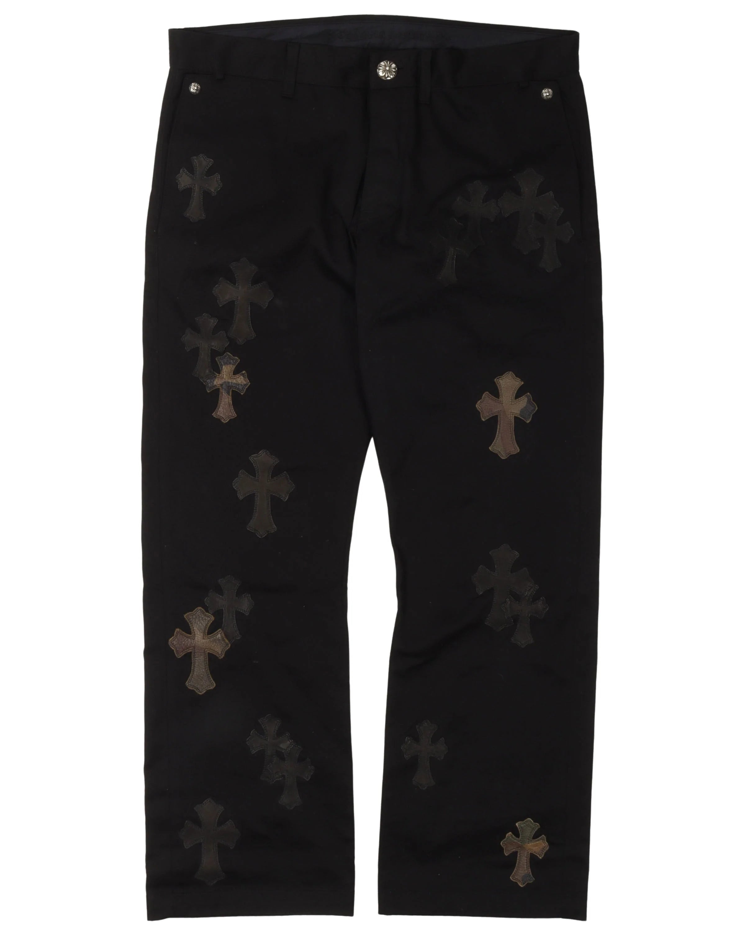 Camo Cross Patch Pants High-Waist Yoga Pants