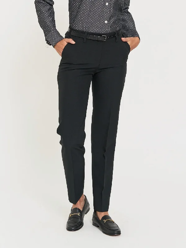 Ladies' Proserv Pant - Black Relaxed Fit Trousers