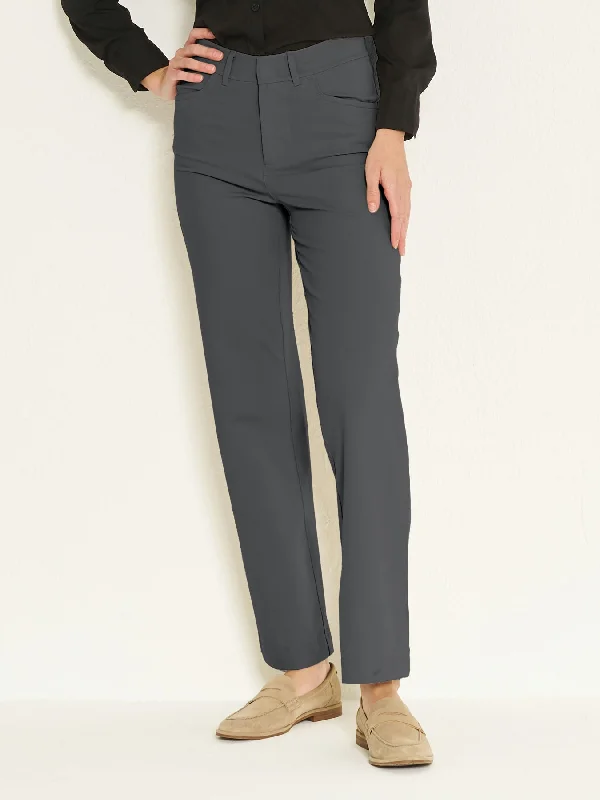 Ladies' Flex Tech Pant - Carbon Comfortable Wide-Leg Pants