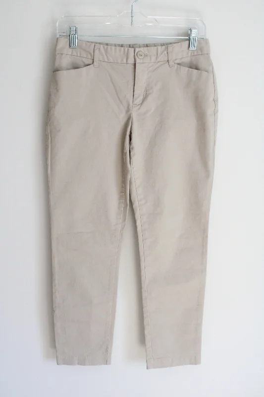 Gap Khakis Tan Chino Slim City Pant | 0 Chic Capri Pants