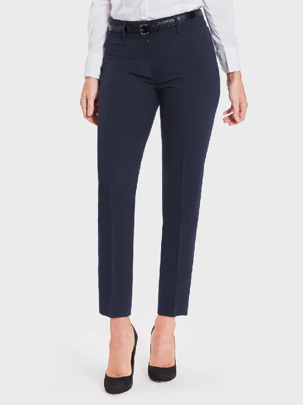 Ladies' Jordan Straight Leg Pant - Deep Sea Comfy High-Waist Jeans