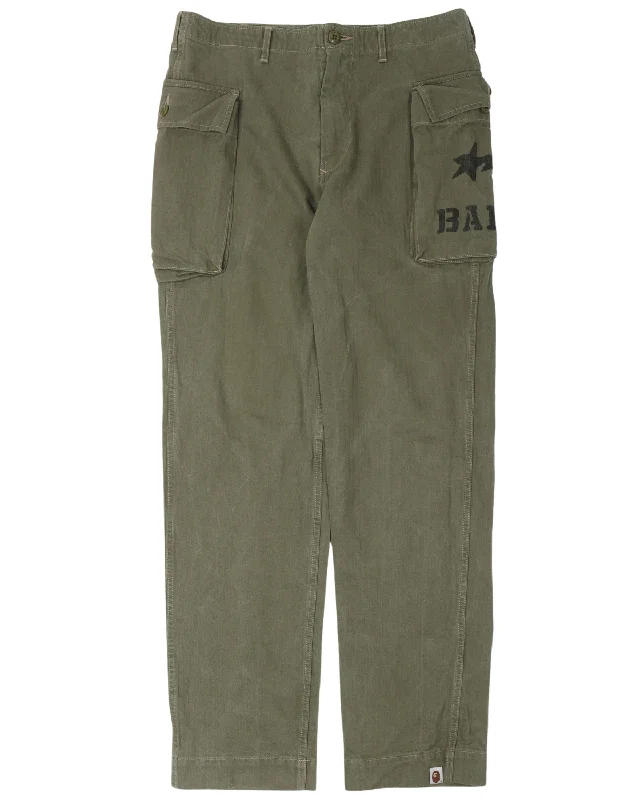 Military Cargo Pants Soft Sweatpants Style