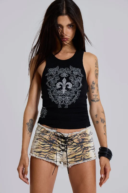 Tiger Denim Hot Pants Chic Faux Leather Pants