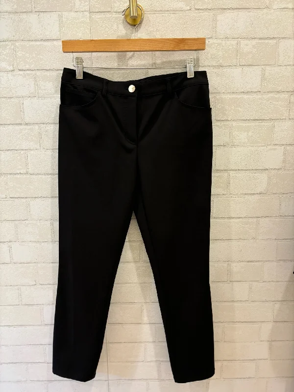 ESCADA black ankle Pants NWT / XS - EU34 Comfy Zip-Up Pants