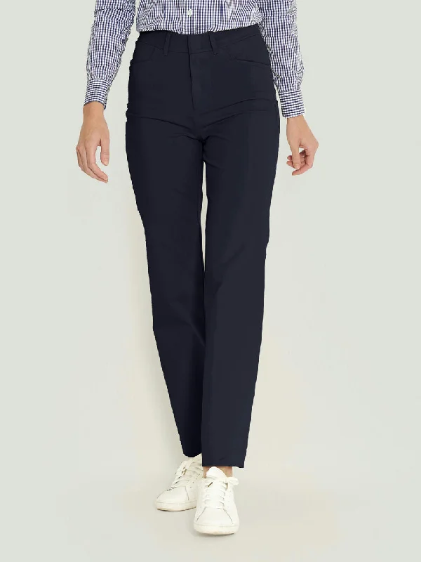 Ladies' Flex Tech Pant - Navy Soft Wool Pants