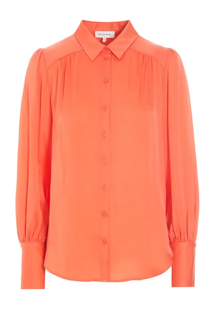 Silk Blouse Embellished Collar Blouse