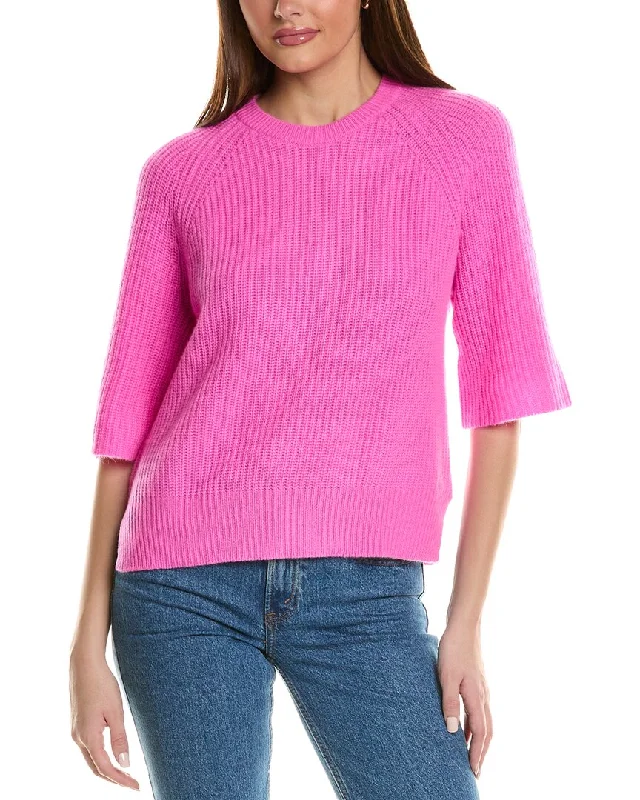 Autumn Cashmere Oversized Cashmere T-Shirt Terry Blend Velvet Blend Canvas Blend