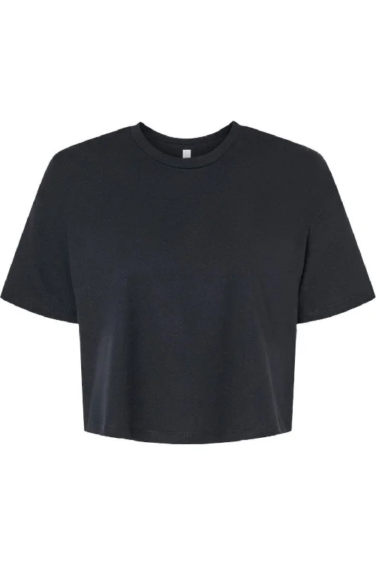 BELLA + CANVAS Women´s Jersey Crop Tee Asymmetrical Pockets Print