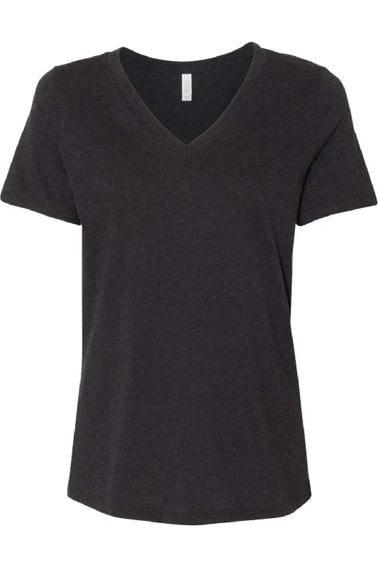 BELLA + CANVAS Women´s Relaxed Heather CVC V-Neck Tee Terry Blend Velvet Blend Canvas Blend