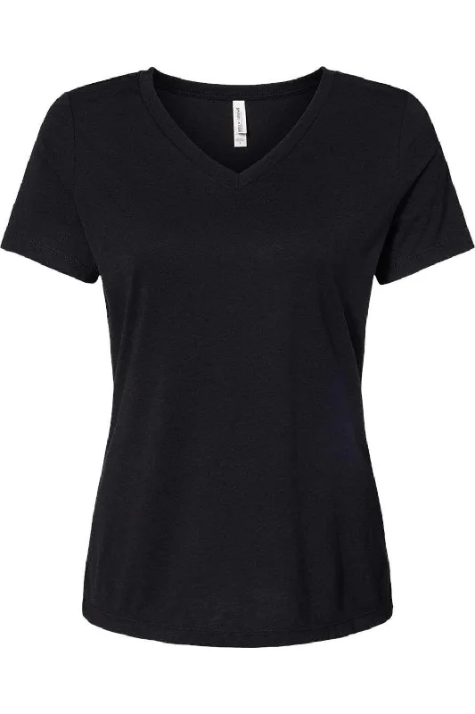 BELLA + CANVAS Women´s Relaxed Triblend Short Sleeve V-Neck Tee Fleece Fabric Down Fabric Feather Fabric