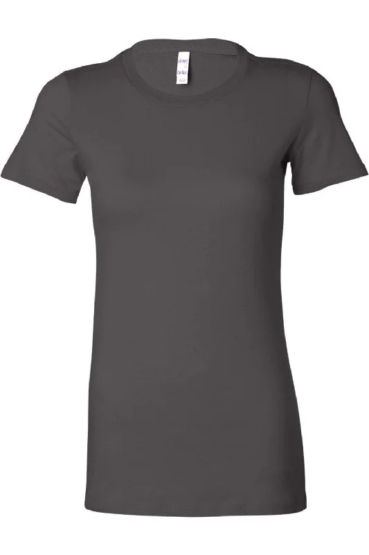 BELLA + CANVAS Women´s Slim Fit Tee Denim Fabric Leather Fabric Suede Fabric