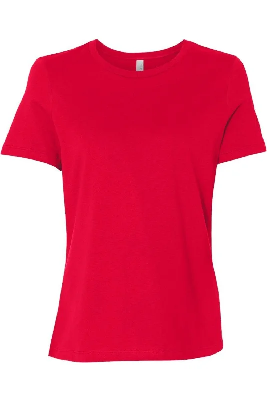 BELLA + CANVAS Womens Relaxed Jersey Tee Chenille Brocade Lace