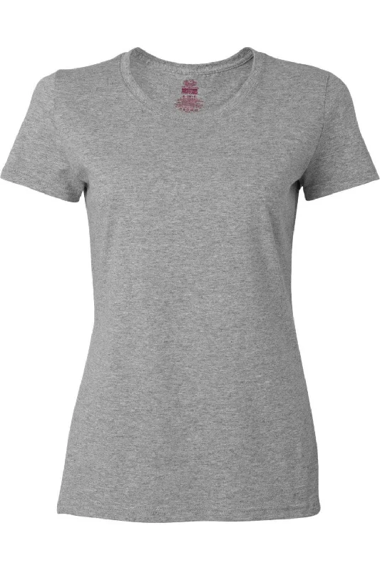 Fruit of the Loom HD Cotton Women´s Short Sleeve T-Shirt Welt Pockets Slit Pockets