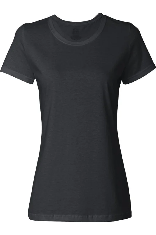 Fruit of the Loom HD Cotton Women´s Short Sleeve T-Shirt Welt Pockets Slit Pockets
