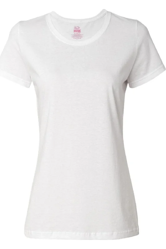 Fruit of the Loom HD Cotton Women´s Short Sleeve T-Shirt Machine Wash Dry Clean Hand Wash